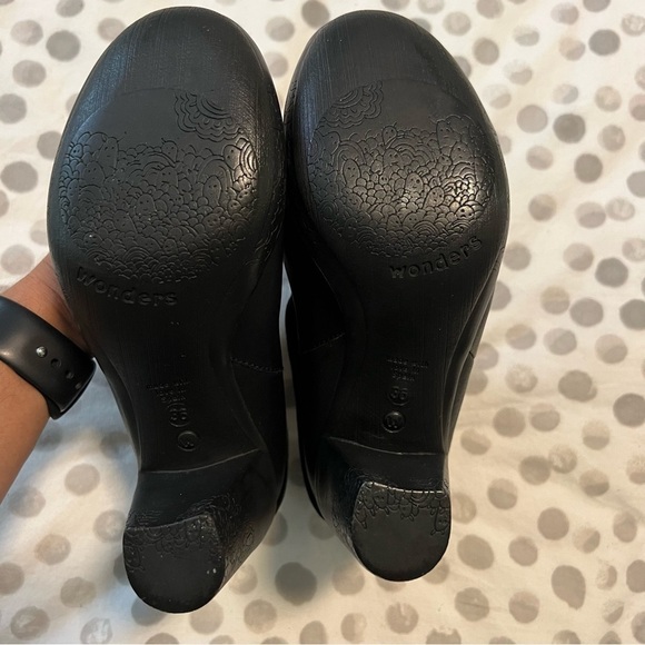 Wonders of Spain Black Comfort Round Toe Bootie Boots Size 36 - Picture 8 of 14